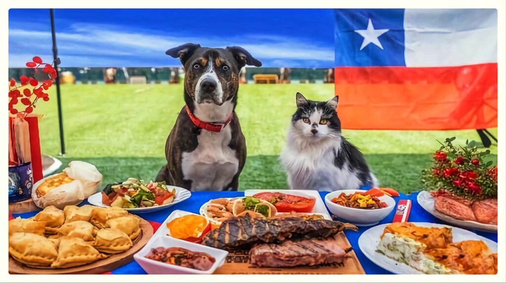 fiestas patrias dieciocho alimentos peligrosos toxicos perros gatos mascota animal de compañía chile